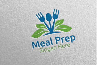 Meal Prep Healthy Food Logo 13