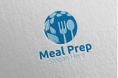 Meal Prep Healthy Food Logo 14