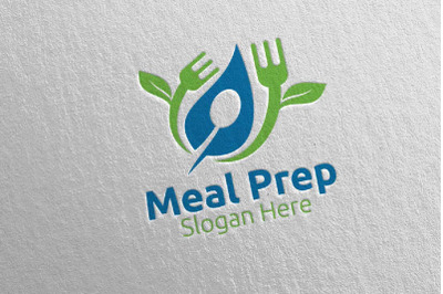 Meal Prep Healthy Food Logo 15