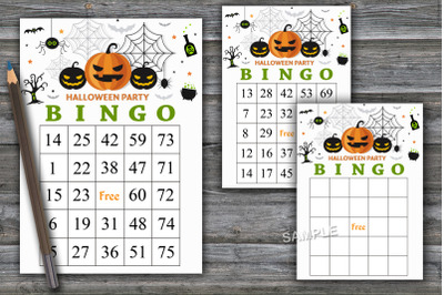 Halloween bingo game,Halloween bingo cards,Halloween Party-44