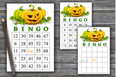 Halloween bingo game,Halloween bingo cards,Halloween Party-48