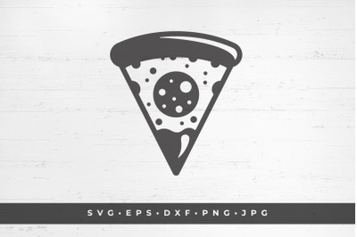 Slice of pizza. Icon isolated on white background vector illustration.