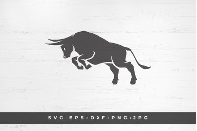 Bull icon isolated on white background vector illustration. SVG, PNG,