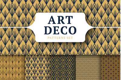 Art Deco patterns set