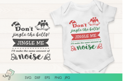 Christmas quote for babies SVG illustration.