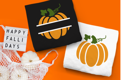 Pumpkin Split | SVG | PNG | DXF | EPS