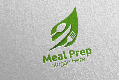 Eco Meal Prep Healthy Food Logo 16