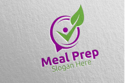 Eco Meal Prep Healthy Food Logo 18