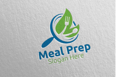 Find Meal Prep Healthy Food Logo 25