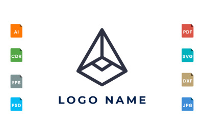 Line geometry logo
