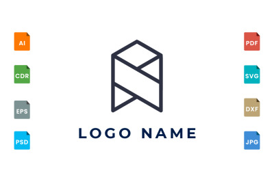 Line geometry logo