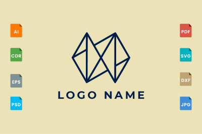 Line geometry logo