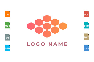 Hexagon abstract logo