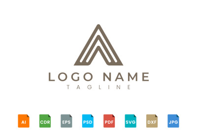 Triangle shape logo design