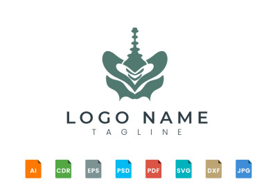 Pelvic bone logo design