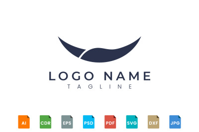 Logo design of animal horn