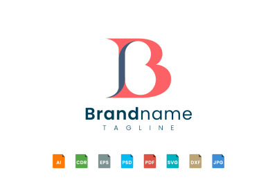 letter B logo design is elegant and fashionable