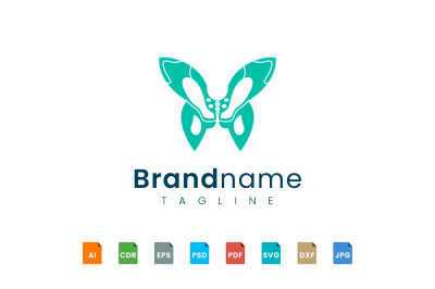 Logo design of the pelvis with a butterfly shape