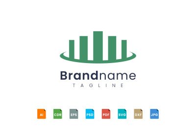 bar chart logo template