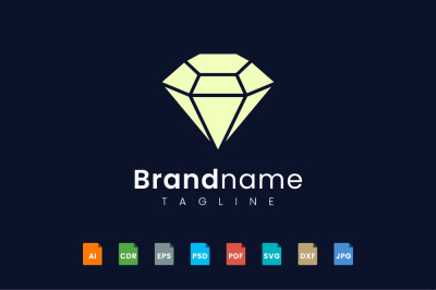 Diamond logo template