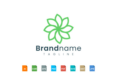 flower logo template