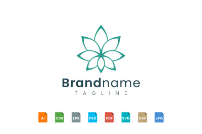 flower logo template