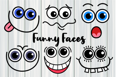 Funny Faces Cartoon Expression Emoji