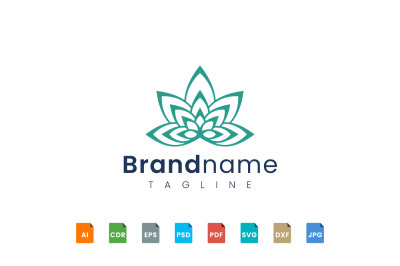 flower logo template