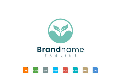 plant logo template