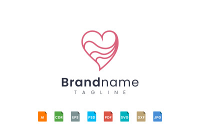 heart logo template