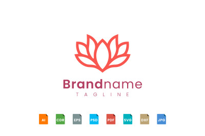 flower logo template