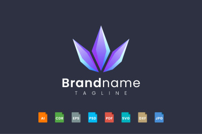 diamond Crown logo template