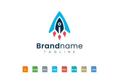 rocket logo template