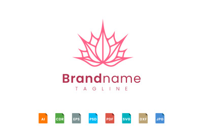 flower logo template