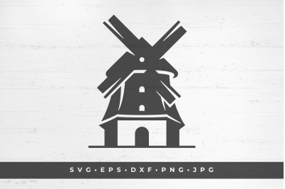 Windmill icon isolated on white background vector illustration. SVG, P