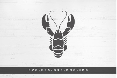 Lobster icon isolated on white background vector illustration. SVG, PN