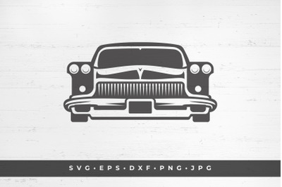 Retro car icon isolated on white background vector illustration. SVG,