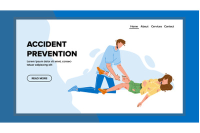 Accident Prevention And First Aid Trauma Vector