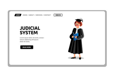 Judicial System Government Institution Vector