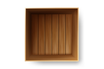 Wooden Box Container For Transportation Vector