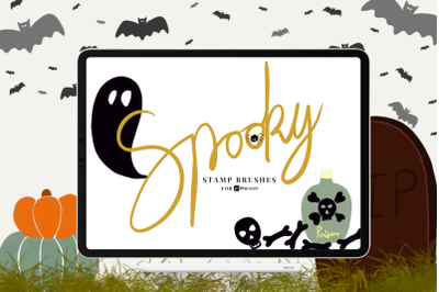 Spooky Stamp Brushes for Procreate