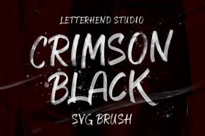 CRIMSON BLACK - SVG Brush Typeface