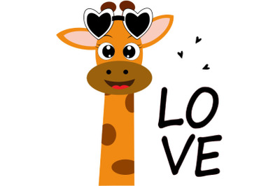 Cute Giraffe Love.