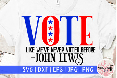 Vote like we&#039;ve never voted before US SVG
