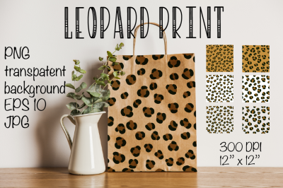 Leopard pattern. Seamless leopard pattern. Sublimation.