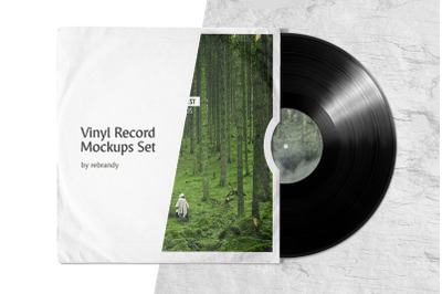 Vinyl Record Mockups Set