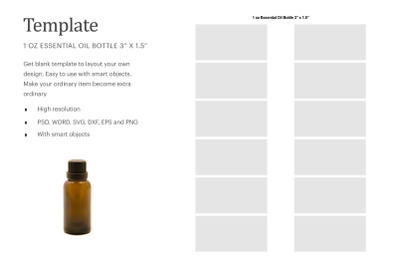 Essential Oil Bottle Label | Silhouette Studio | Cricut Silhouette