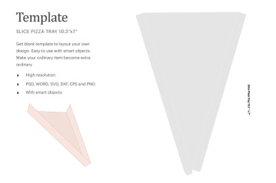 Slice Pizza Tray Template | Silhouette Studio | Cricut Silhouette