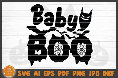 Baby Boo Halloween SVG Cut File