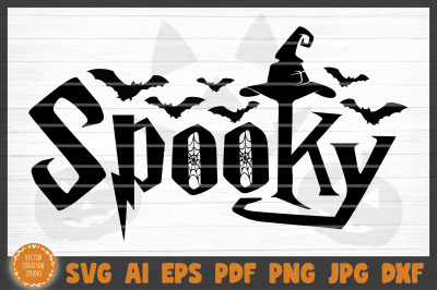 Spooky Halloween SVG Cut File